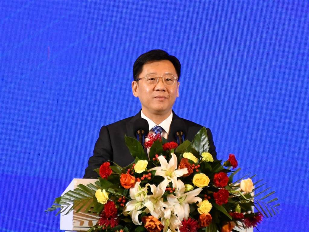 全國臺企聯會長李政宏致辭。