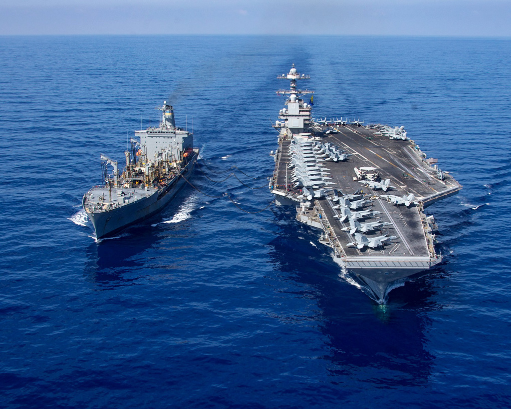 The world’s largest aircraft carrier USS Gerald R. Ford arrives at ...