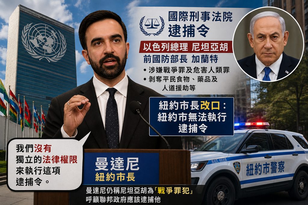 紐約市長改口 不會在聯合國大會期間逮捕以色列總理